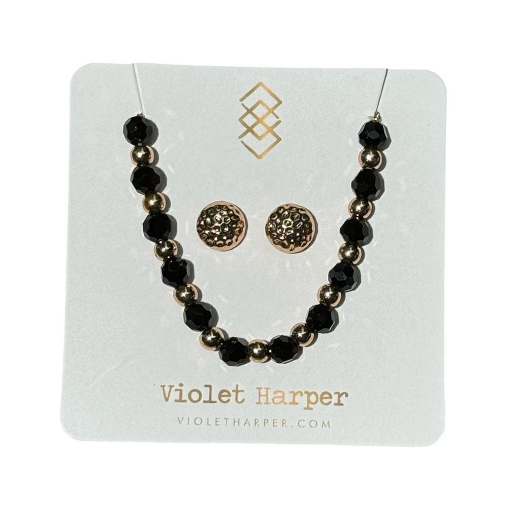 Violet Harper “Morgan” Beaded Bracelet & Earring Set NWT
